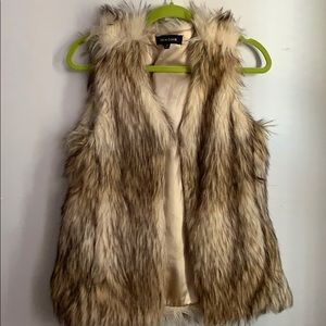 faux fur vest